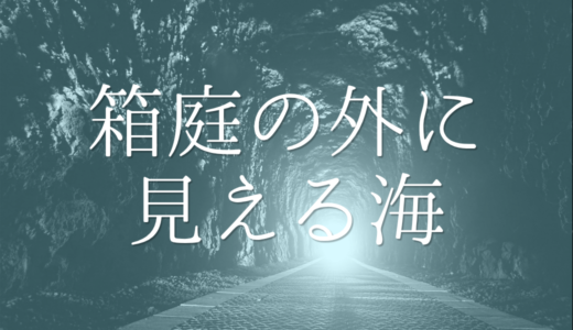 箱庭の外に見える海